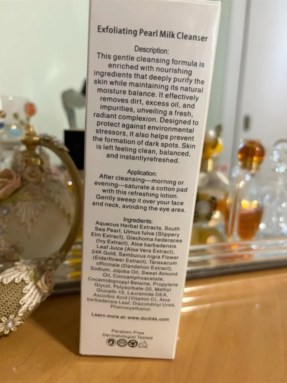 D'OR24K EXFOLIATING PEARL MILK CLEANSER